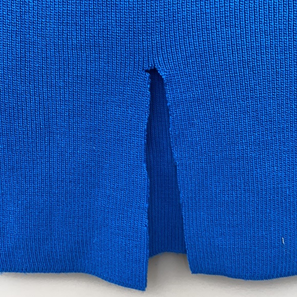🆑 [4/$20] ASOS Blue pencil knit midi slit high waisted skirt - Picture 4 of 6